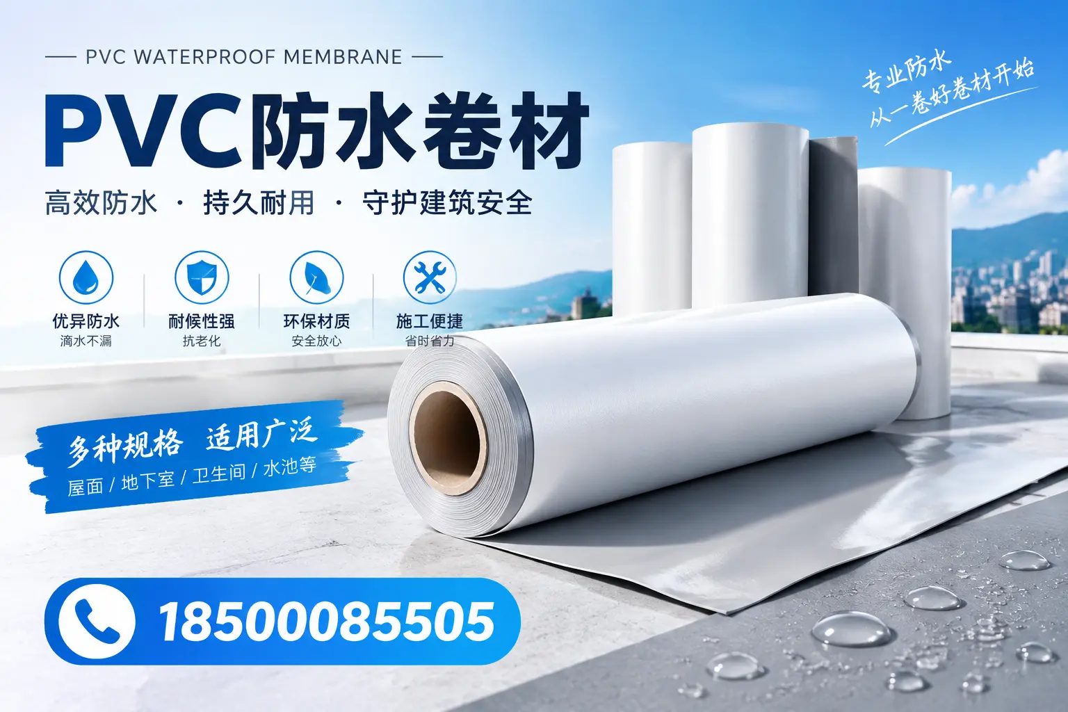 如何选择适合的PVC防水卷材？专家为您解答焦作的需求